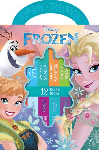Disney Frozen: 12 Board Books, De Pi Kids. Editorial Phoenix Intl Pubn Inc, Tapa Blanda En Inglés