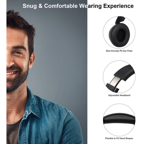 Fone De Ouvido Fone De Ouvido Soft Comfortable Control Earmu