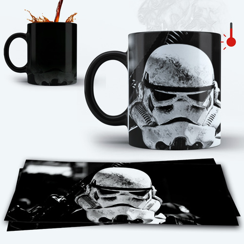 Taza Magica Star Wars Imperial Soldier Bw Premium!