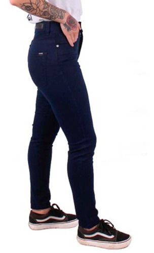 Imagen 2 de 4 de Jean Volcom Claire Hi Rise Azul Marino Mujer