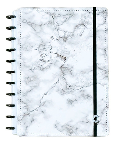 Caderno Inteligente Bianco Grande Deluxe Disco Preto 80 Fls