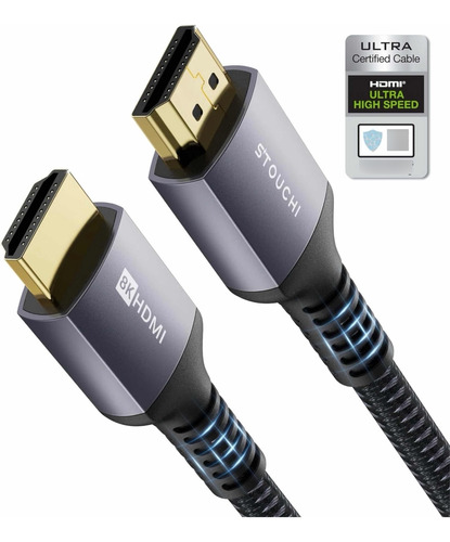 Hdmi 2.1 Ultra Alta Velocidad Certificado 4k144hz 8k 1,8m