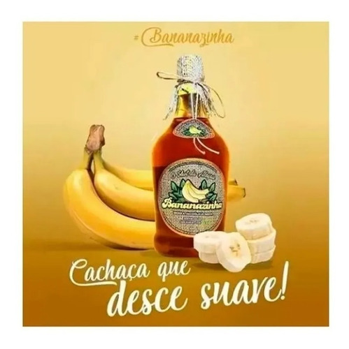 Cachaça Artesanal Bananazinha Pinga De Banana Bananinha
