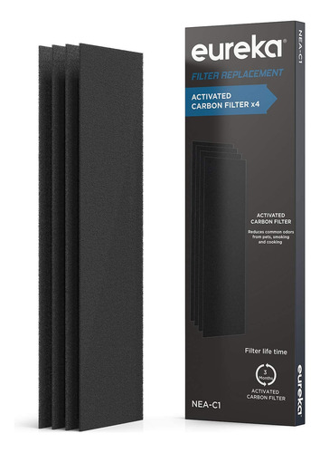 Eureka Purificador Aire Nea-c1 Filtro Carbon Activado X 4