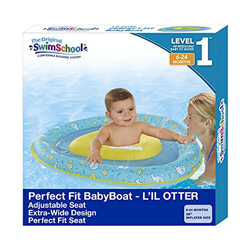 Swimschool Lil' Otter - Flotador De Piscina Para Bebe Con Ce