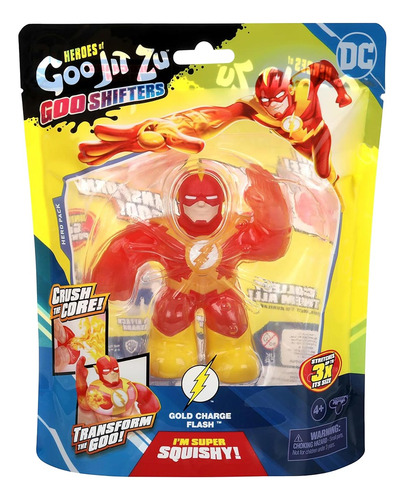 Muñeca elástica Goo Shifters Flash de 11 cm, Goo Jit Zu Dc