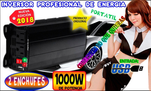 Increible Inversor De Corriente Con 1000w Woow.. Vecctronica