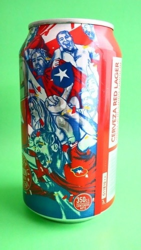Imagen 2 de 3 de Lata Cerveza Sellada Cristal Futbol La Roja Chile Empcerveza