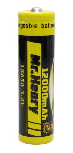 Imagem 1 de 2 de Bateria Recarregável Lanterna 18650 3.8v 12000mah Li-ion