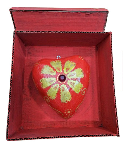 Corazones De Cartoneria - (papel Mache)