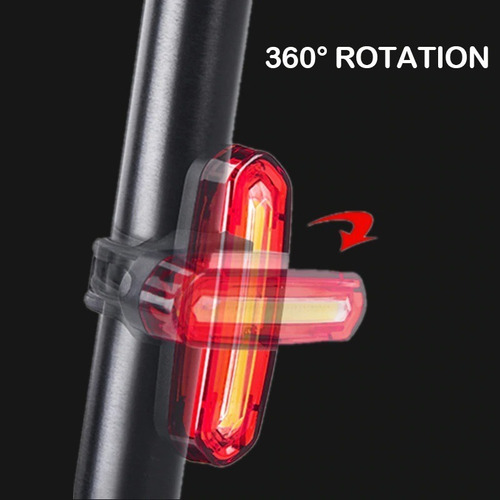 Imagen 5 de 10 de Luz Led Trasera Recargable Bicicleta