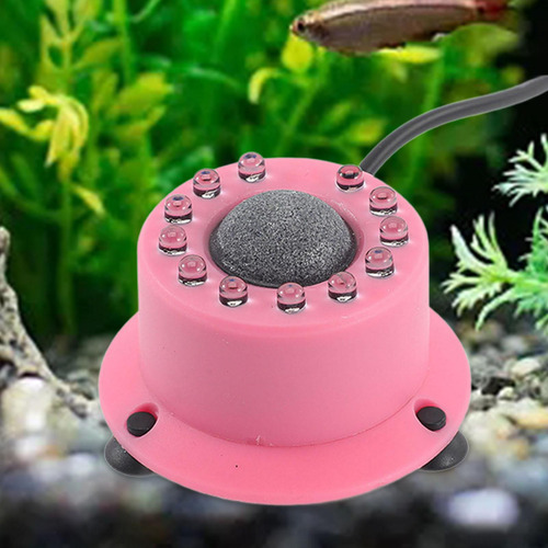 Luz Led Con Burbujas De Aire Para Acuario, Disco De Piedra