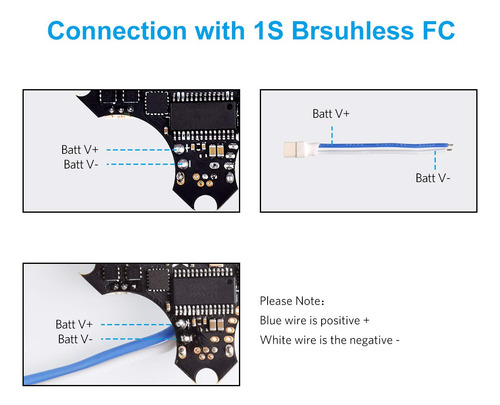 Cabo Betafpv Bt2.0 Conector 55mm 22awg Fpv Macho Para Meteor