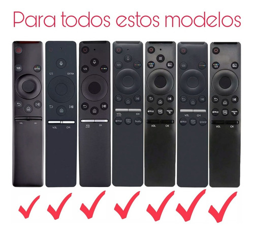 Imagen 2 de 5 de Funda Protector De Control Samsung Curvo Moderno + Sujetador