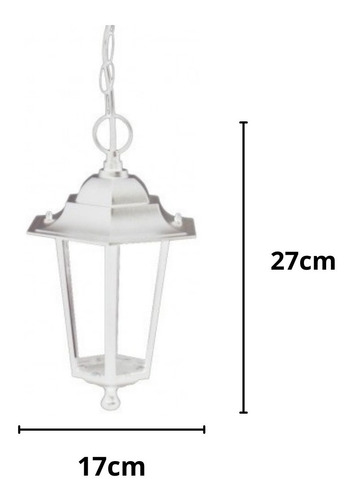 5 Pendente Lustre Colonial Lanterna Clássica Tlf28 Taschibra