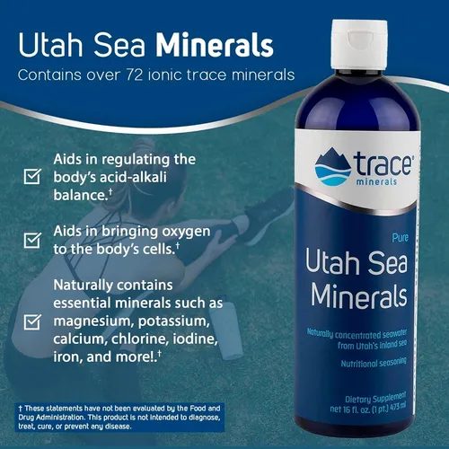 Suplemento Dietético Trace Minerals Pure Utah Sea 480 Ml