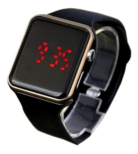 Relógio Digital Acendimento Em Led Feminino Rose