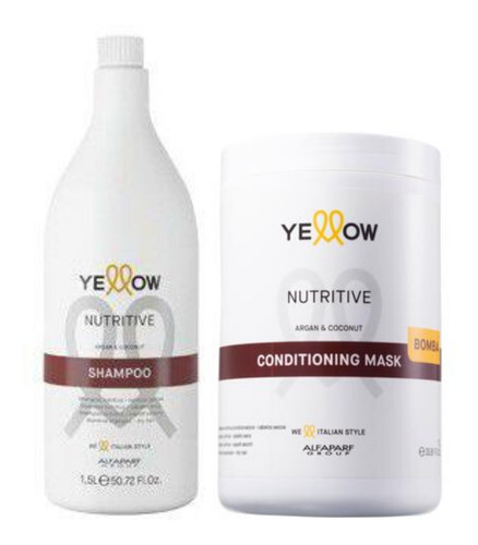 Kit Shampoo Yellow Nutritive 1.5l + Máscara 1kg