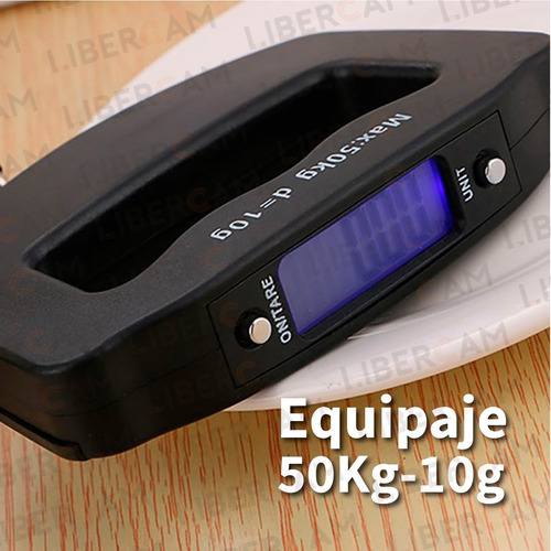Balanza Para Valijas Digital Portátil De Mano Pesa 50kg-10g