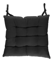 Comprar Cojines para silla de comedor decorativos moderno 25 unidades color negro diseño de la tela lisa