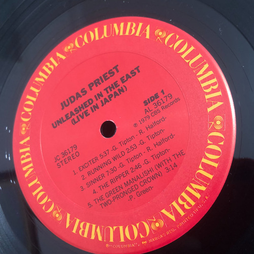 Lp Judas Priest - Unleashed In The East Livi In Japan Usa Estandar (Usado)