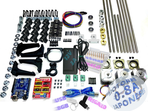Profe Garcia Kit Cnc Completo 12v 0.4a, Arduino Grbl, Planos (Usado)