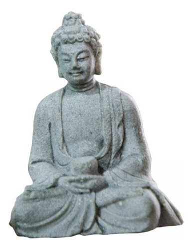 4 Estatua De Buda De Resina Figurita Coleccionable Escultura