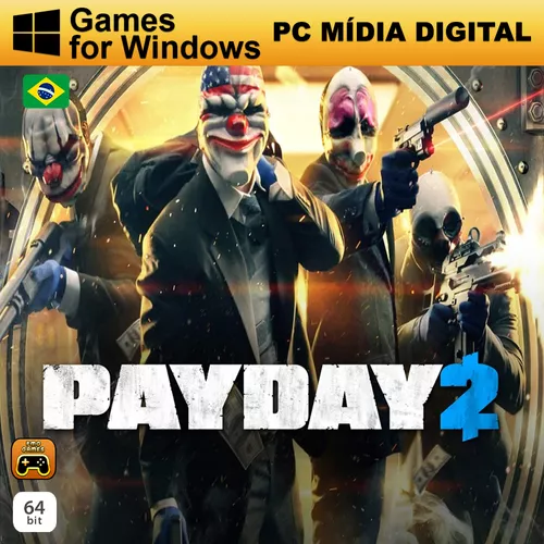 Payday 2 Pc Jogo Mídia Digital