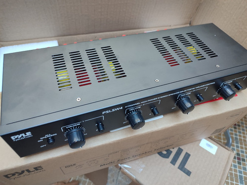 Pyle Usa Selector De Parlantes Switch 4 Juegos 2 Amp Volumen