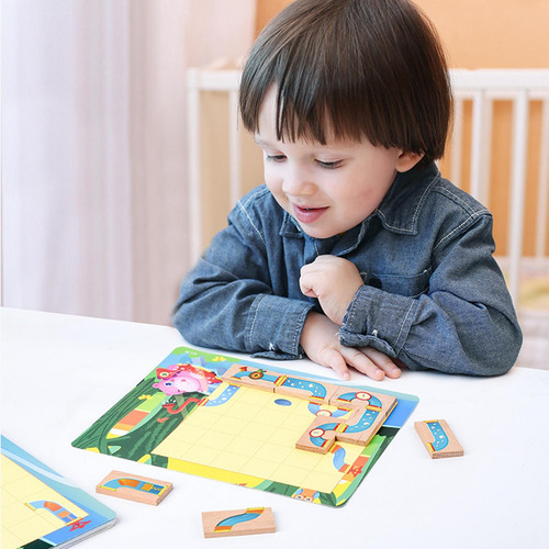 Juego De Rompecabezas Divertidos Acertijos Regalo Educativo,