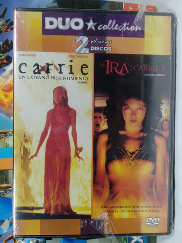 2 Peliculas Carrie 1976, La Ira Carrie 2, 1999 Dvd Doble Set