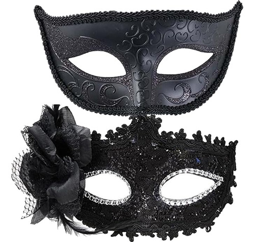 Lace Couple Masquerade Masks Halloween Prom Mardi Gras Weddi