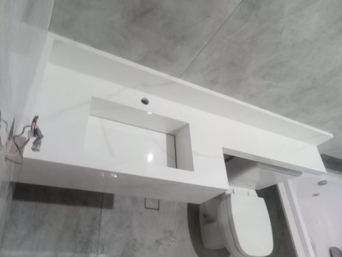 Bancada Lavatório Em Porcelanato Branco 60×40 Lê Descrição.