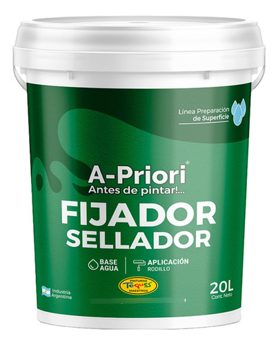 Fijador Sellador Concentrado Base Agua Toques Maestros  20 L