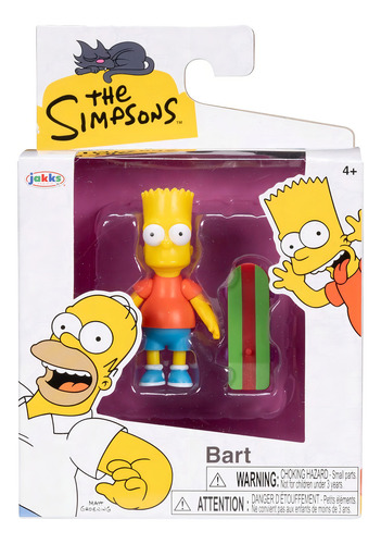 The Simpsons Bart Com Skate Articulado 9 Cm 4043 Sunny Jakks