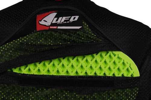 Campera Enduro Ufo Taiga C/ Protecciones Chaleco Desmontable Negro Liso L
