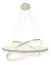 Comprar Lustre Led Moderno Pendente 3 Arcos 60cm 89w Prata