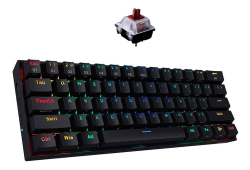 Teclado Mecánico Redragon Wireless Draconic K530-rgb