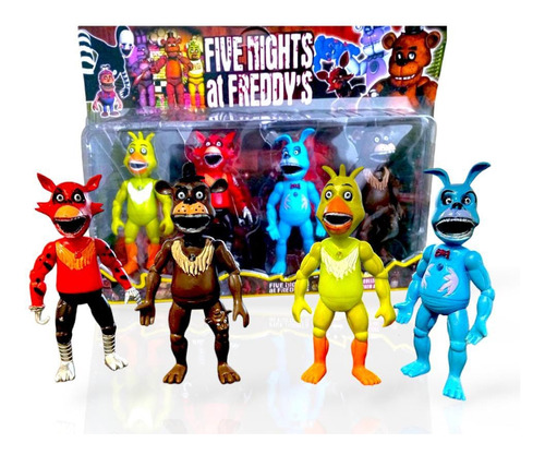 Set Muñecos Five Nights At Freddys Animatronicos X4 