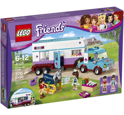 Lego Friends 41125 Remolque Veterinario Caballos Mundomanias