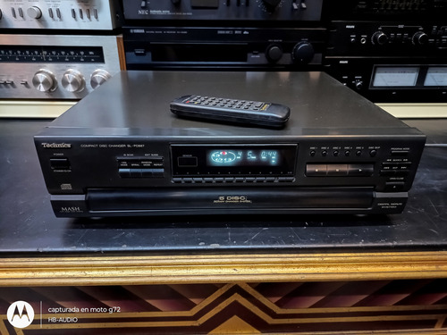 Compactera Cd Player 5 Cd Technics Sl-pd887 Lee Todo Hbaudio Negro (Usado)