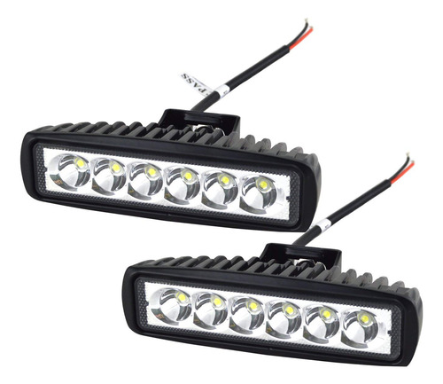 2 Luz Led Delgada 18 W Conduccion Todoterreno 12 V