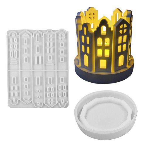Moldes Para Portavelas De Casa Moldes De Fundición De Resina