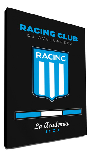 Cuadro Racing Escudo 40x30 Cm La Academia