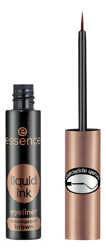 Essence Eyeliner Liquid Ink Marrón Resistente Al Agua Color Marrón