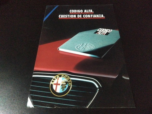 (pa504) Publicidad Clipping Alfa Romeo Codigo Alfa * 1982