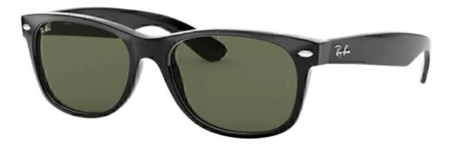 Ray-ban New Wayfarer Clasico Rb2132 901 Rectangular Verde G-15 Negro Negro
