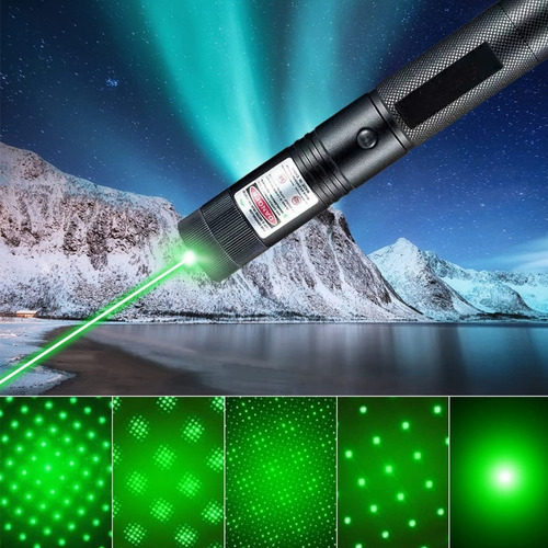Puntero Láser Recargable Usb Verde De 5000mw