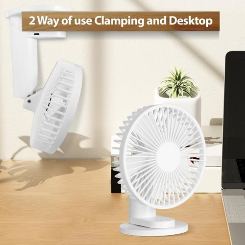 Laneycx Ventilador De Escritorio, Ventiladores Pequeños De 2