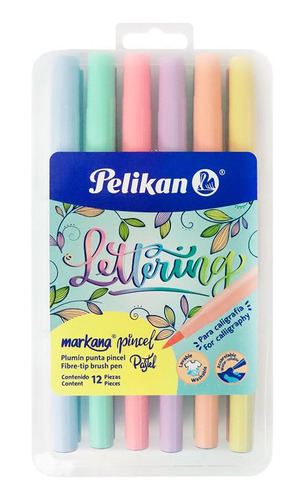 Marcadores Pelikan Pincel Pastel X12 Pelikan 041-808-510